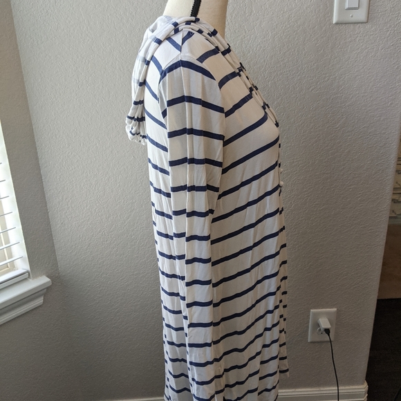 Mott50 Striped Hooded Dress/Swimsuit Cover SzM - Picture 5 of 9